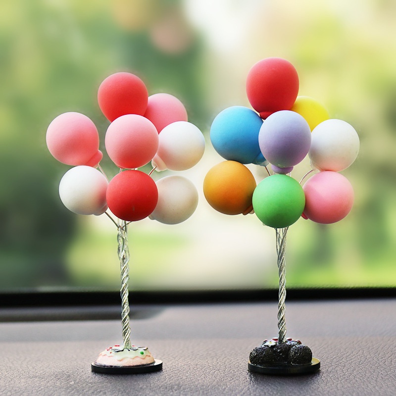 1pc/universal Mobil Menawan Auto Ornamen Multicolour Indah Balon Hiasan Mobil Interior Dekorasi Perlengkapan Interior Mobil Aksesoris