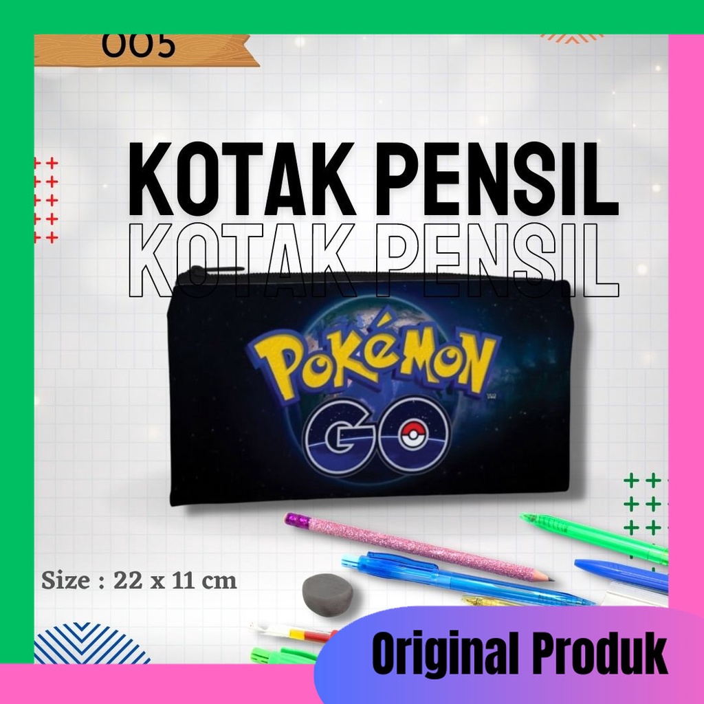 

Tempat Pensil, Kotak Pensil 005 gambar Pokemon Go Serbaguna Murah Dan Kualitas Terjamin , Original Produk Bahan Tebal