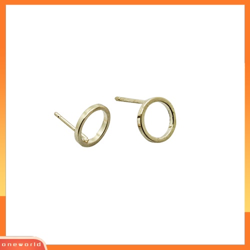 [WOD] Sederhana Persegi Panjang Segitiga Hexagon Wanita Geometris Anting Ear Studs Perhiasan