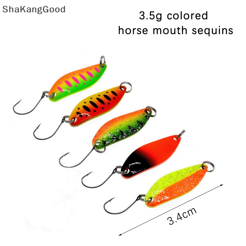 Skid 10Pcs Panjang casg Troli Memancing Umpan 24g 11 cm metal Jig Sendok Spinner Memancing Flasher SKK