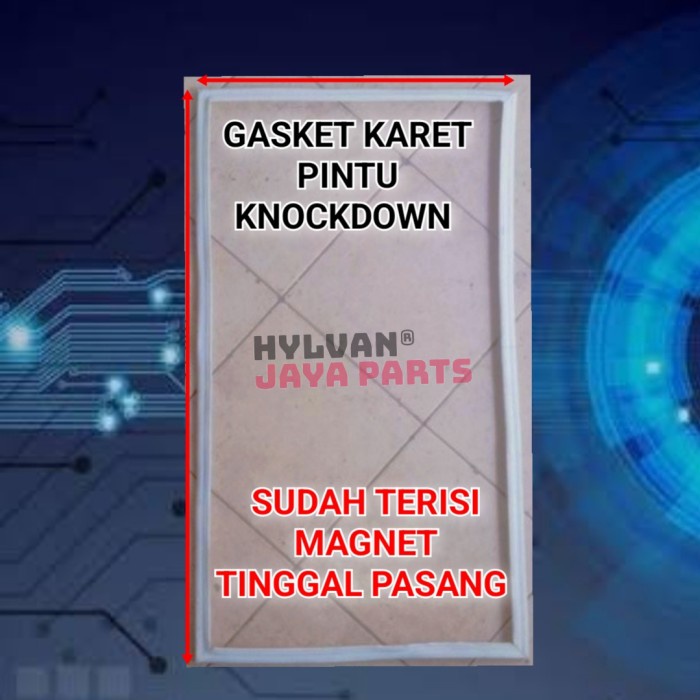 GASKET KARET PINTU KULKAS LG KNOCKDOWN 73 X 52 Cm