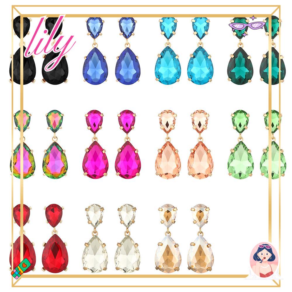 Lily Menjuntai Anting Mode Baru Mewah Hypoallergenic Aksesoris Telinga Liontin Perhiasan