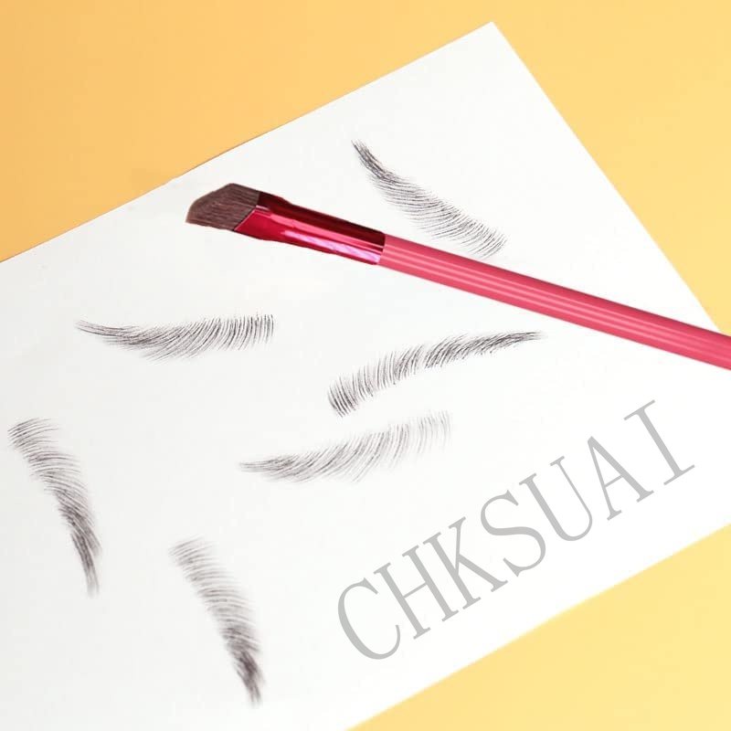 Sikat Alis Persegi Liar Multifungsi Stereo Lukisan Garis Rambut Tempel Makeup Brushes