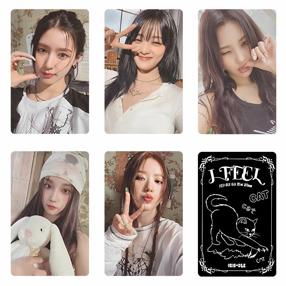 5pcs /set (G)I-DLE Album Photocards I FEEL Lomo Kartu GIDLE PB Kpop Postcards Speciall Collection