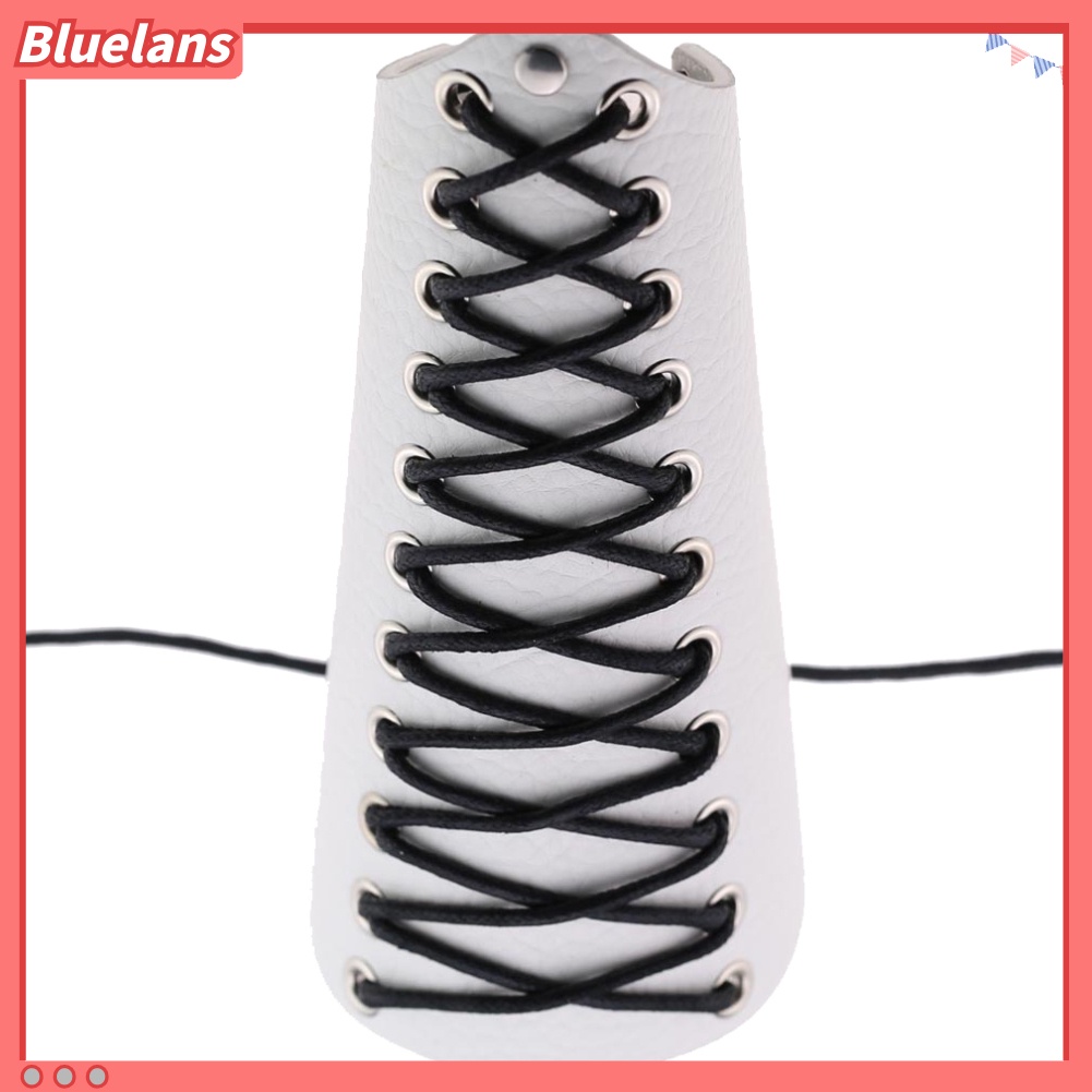 [BLS] Gelang Tangan Kulit Imitasi Rock Punk Arm Armor Bracer Wrist Wax Rope Braided Strap