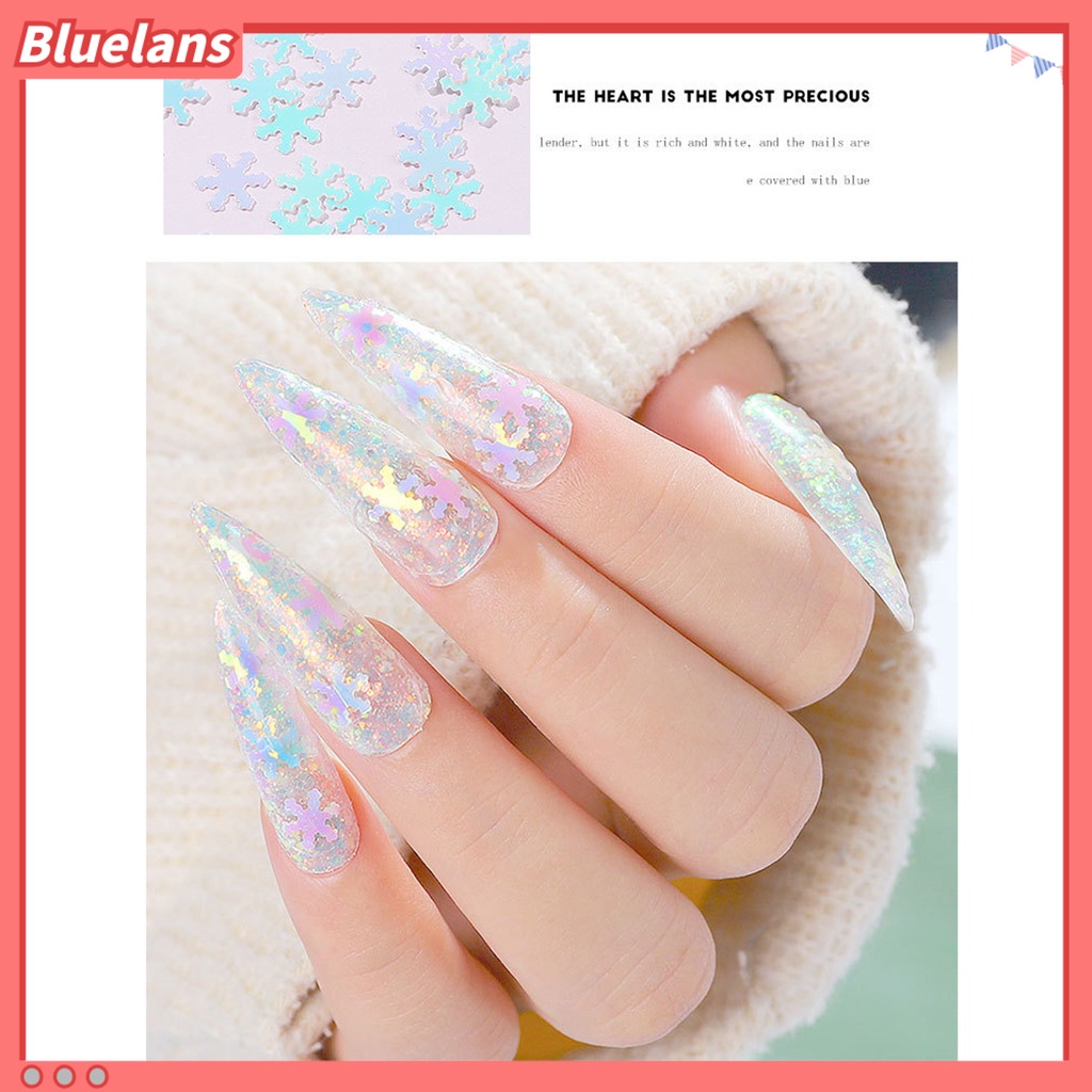 [BLM] Desain Huruf Bentuk Hati Ultra-Tipis Beauty Woman Nail Care Polish Sequin Untuk Pesta