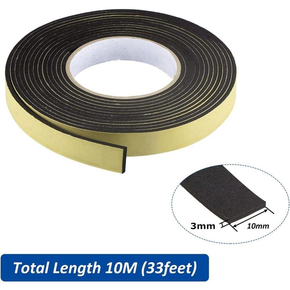 TOP 2roll Lakban Busa 0.12inch Tebal 0.4in x 33Ft Shockproof Single-Side