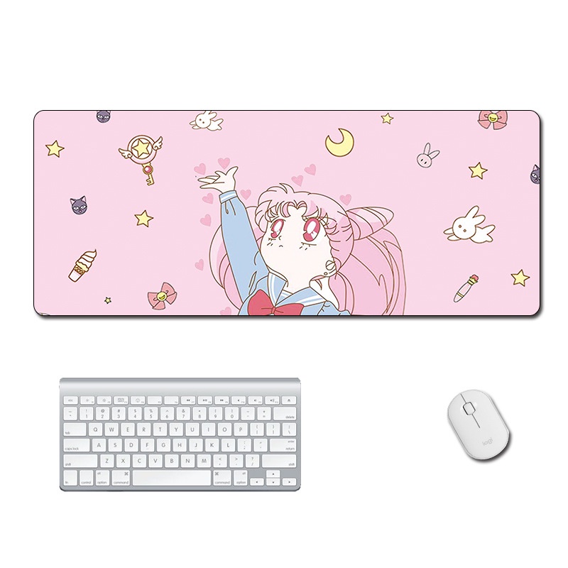 Sailor Moon Mouse Pad Anime Mousepad Alas Meja Gaming Aksesoris Pc Kantor Karpet Lucu Mousepads Deskmat Gamer Keyboard Cabinet [ZK]