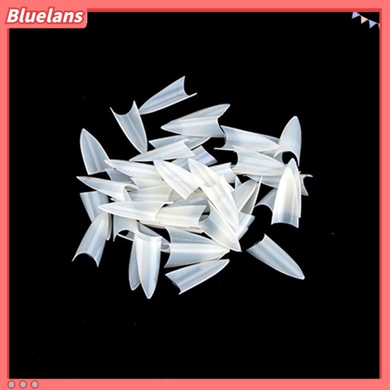[BLM] 500pcs Tips Kuku Imitasi Akrilik Tajam Nail Art Cat Praktek Polish Display Palette