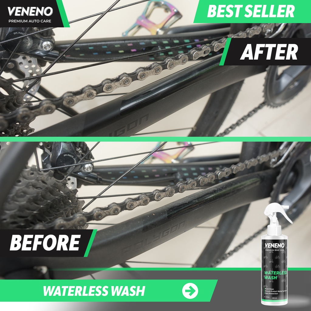 Veneno Waterless Wash - Pembersih Sepeda Menggunakan Air Yang Minim