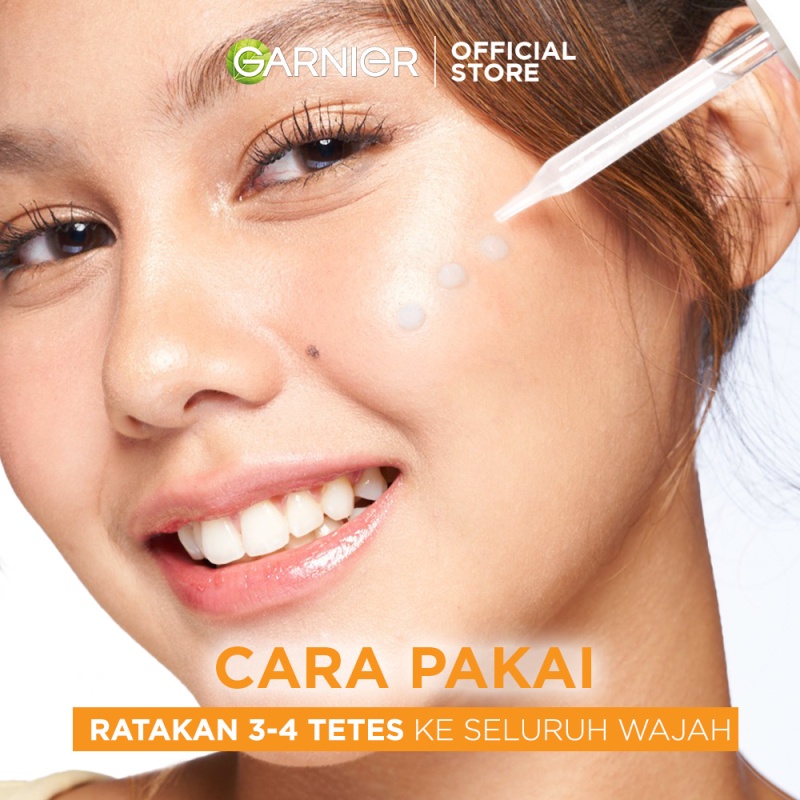 Garnier Bright Complete Vitamin C 30x Booster Serum Skin Care - 15/30/50 ml (Cepat Cerahkan Noda Hitam & Samarkan Bekas Jerawat) Image 4