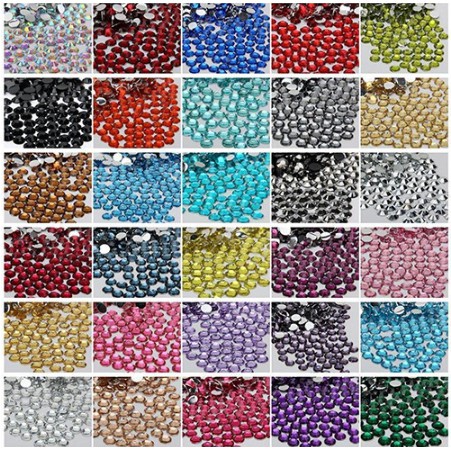 1000pcs 2mm Rhinestones permata henna DIY Phone Case Nail Decals