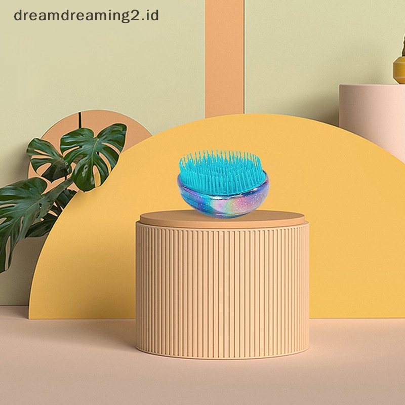 (drea) 1pc Sisir Sikat Rambut Telur Bentuk Bulat Styling Hair Brushes Detangling Comb //