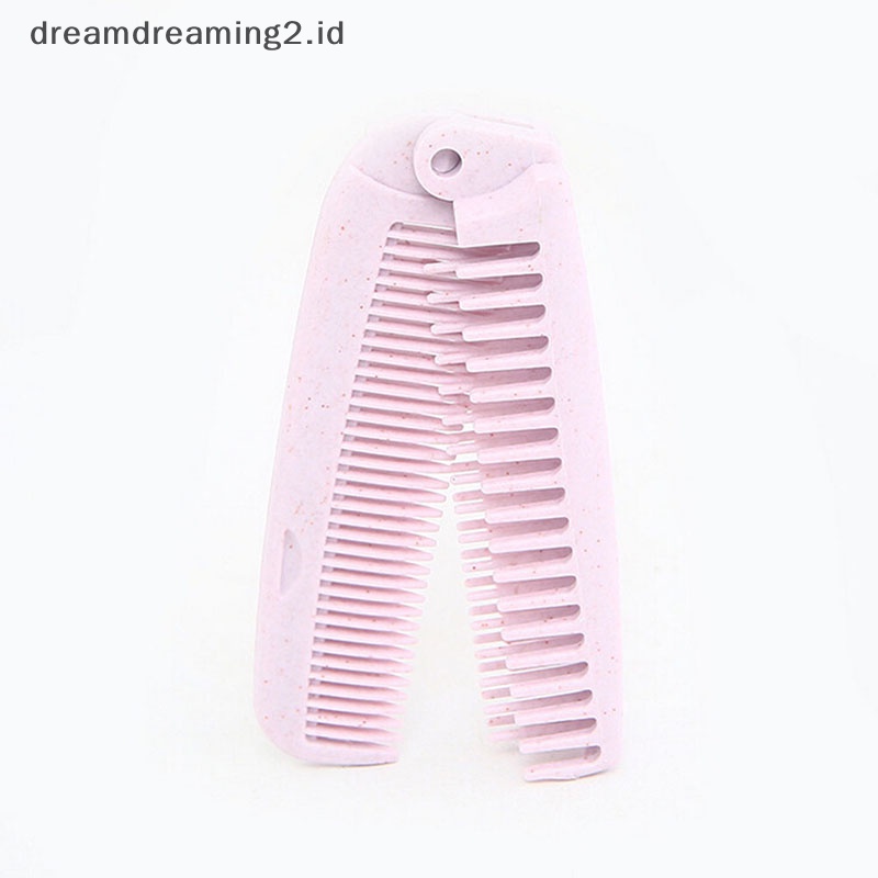 (drea) Hairdressing Sisir Lipat portable Sikat Rambut Saku travel Sisir anti Statis //