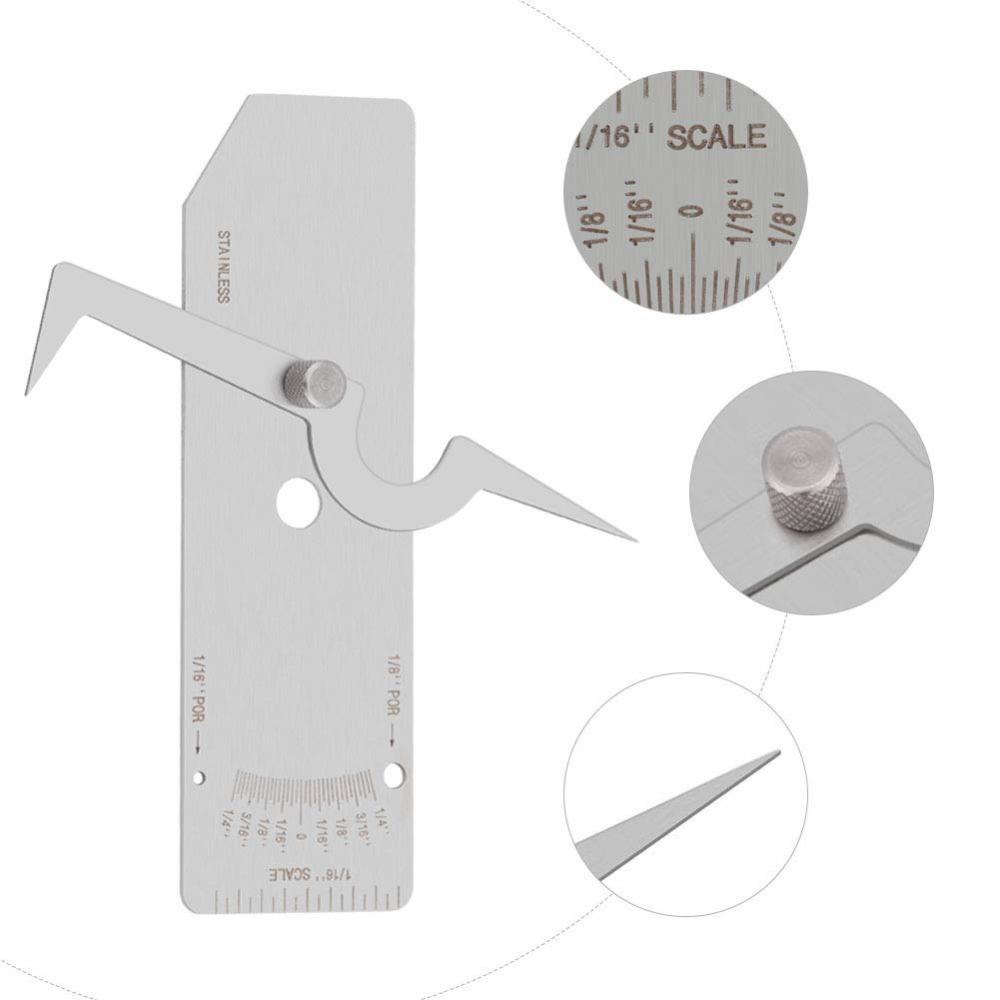 TOP Welding Gauge Ruler tool Alat Las Pengukur Tepi Kedalaman Solder