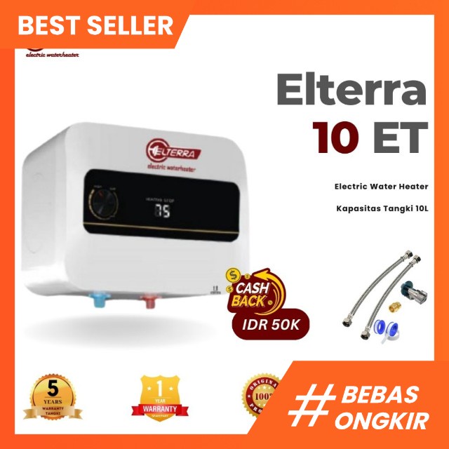 Water Heater Electrik Elterra Seperti Ariston 10 Liter - Pemanas air kamar mandi Murah ELTERRA Handal ET10 L