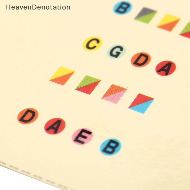 [HeavenDenotation] 1pc 4/4stiker Fiddle Fingerboard Biola Penanda Fret Label Multiwarna HDV