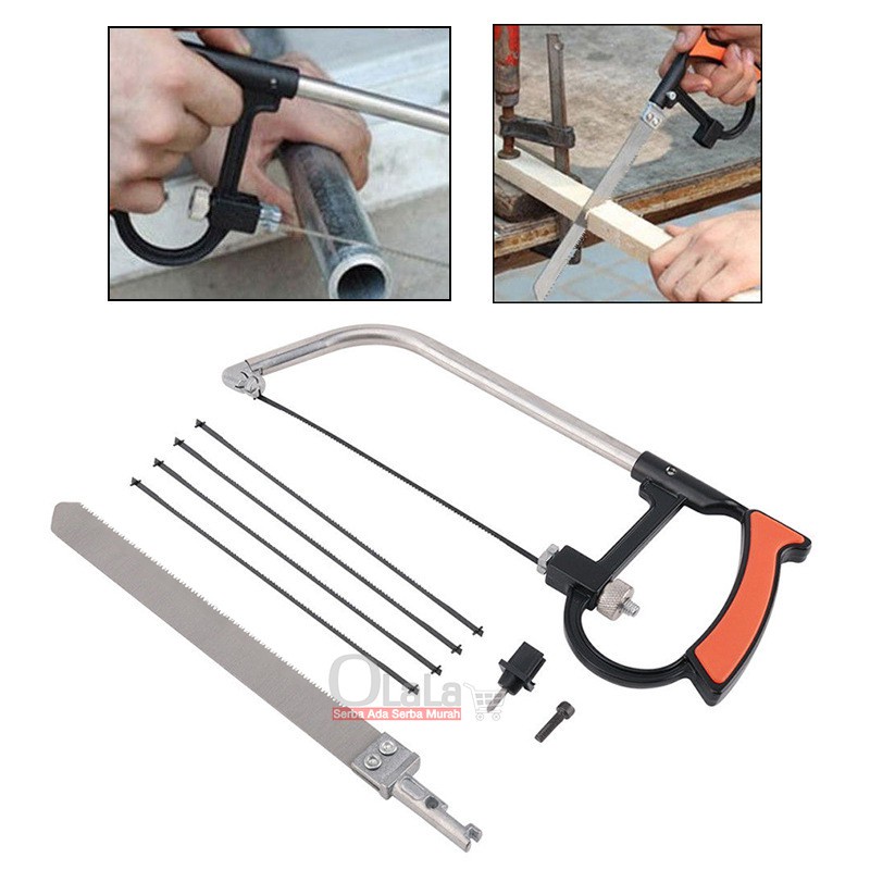 Indoholic Gergaji Tangan 8 in 1 Handsaw Set Gergaji Multifungsi untuk Kerajinan Kayu TD-069