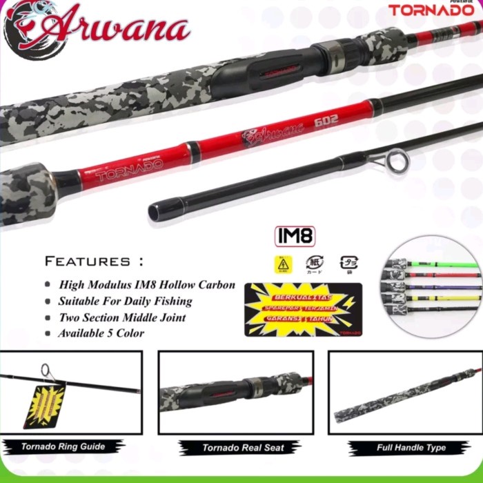 Joran Pancing Tornado Arwana Hollow Carbon