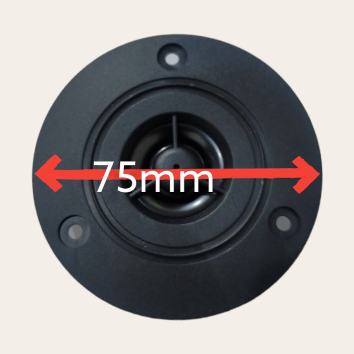 SPEAKER KOMPONEN TWEETER 2,5 inch BLACK PANTHER 702