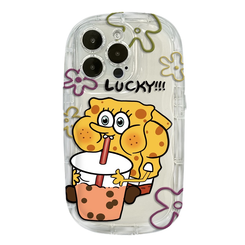 IPHONE Couple Kartun Shockproof Case Kompatibel Untuk Iphone14 13 12 11 Pro XS Max X Xr7 +8 Plus Casing Ponsel Transparan Lembut TPU Silikon Cover