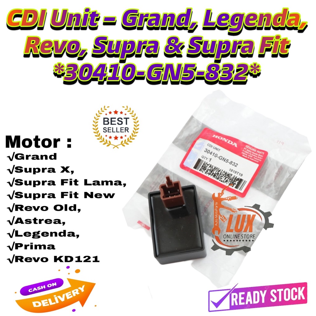 CDI Ecu Motor Unit Grand Cdi Supra X, Supra Fit Lama, Revo Old, Astrea, Legenda, Prima, Cdi Supra 30