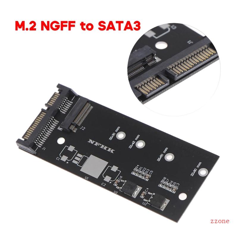 Zzz 1PC B+M Kunci M 2ngff SSD to Sata3 Raiser M 2ke Adapter Kartu Ekspanding