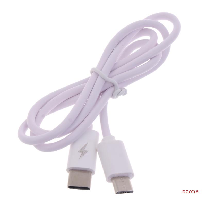 Zzz Type-C Ke Micro USB Cable Fast-C Charging Adapter Untuk Hardisk Disk OTG Kabel Charger Handphone DataTransfer Conne