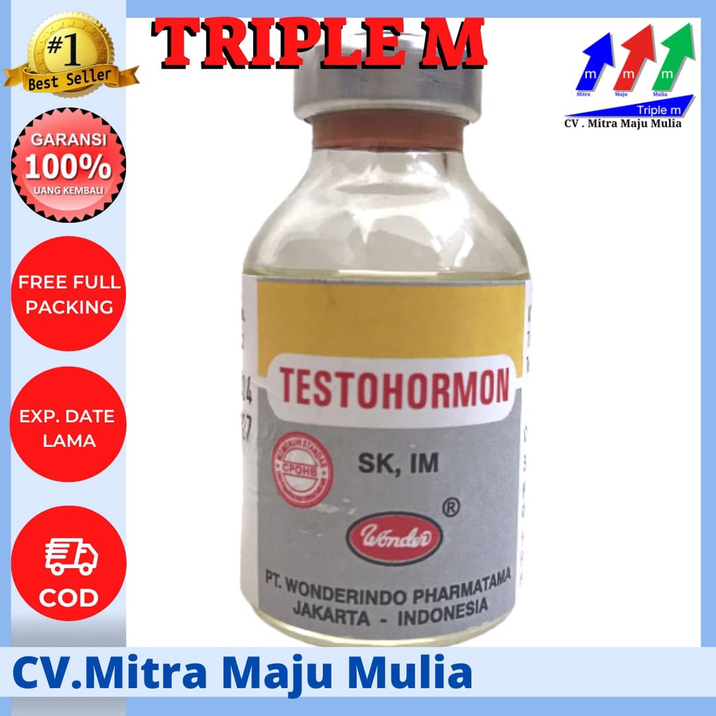 Testohormon 20 ml Wonder Mengatasi Gangguan Reproduksi Hewan