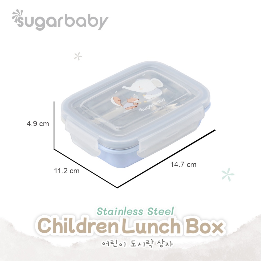 SUGAR BABY STAINLESS STEEL LUNCH BOX/ KOTAK MAKAN ANAK/ SUGAR BABY