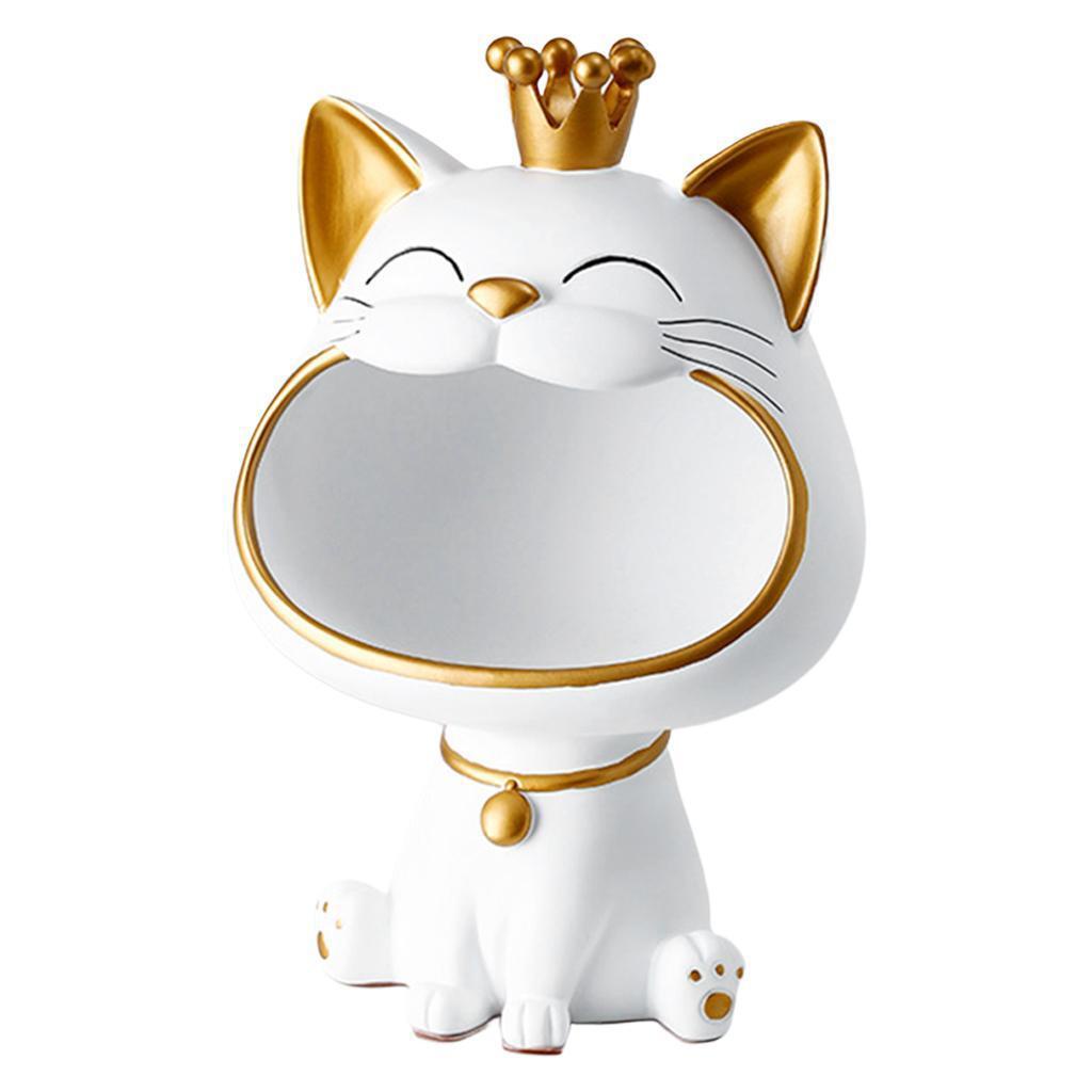 Huit Patung Kucing Keberuntungan Feng Shui Figurine Kunci Penyimpanan Serba Serbi Home Decor