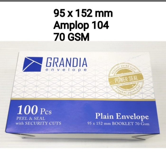 

AMPLOP SURAT PUTIH 104 POLOS/AMPLOP PUTIH GRANDIA 104/AMPLOP PUTIH 104