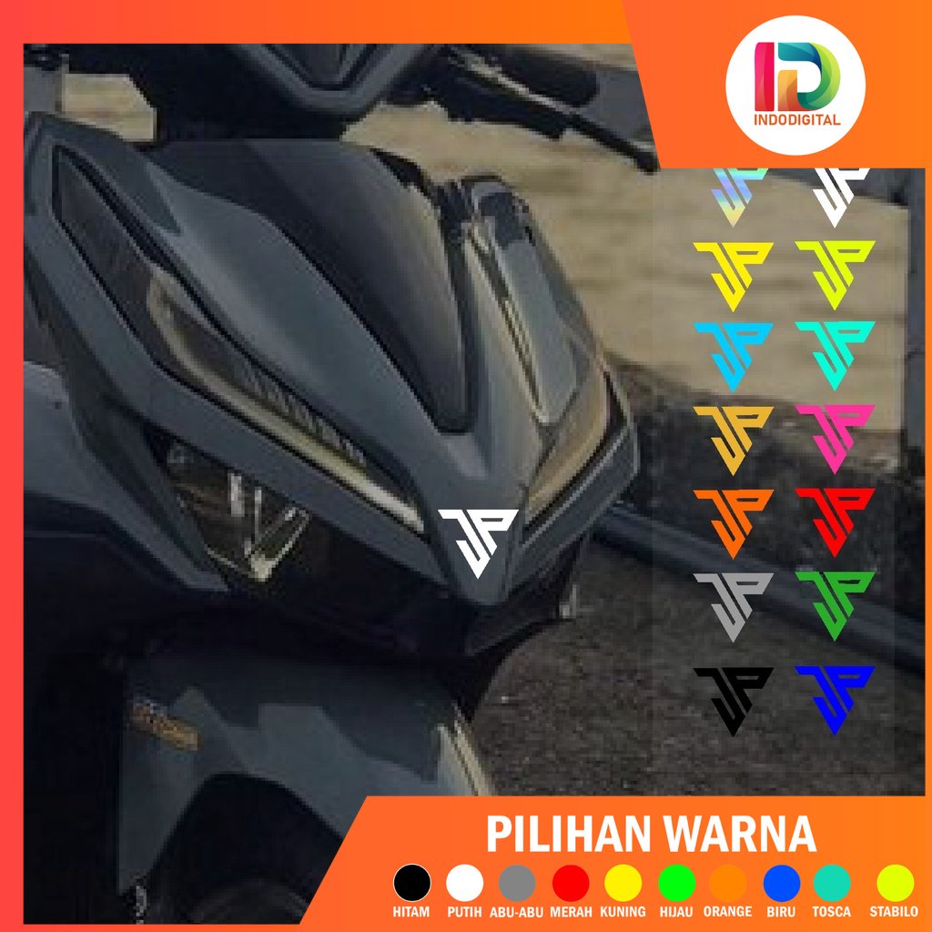 Sticker Cutting Logo JP Hologram Reflektif