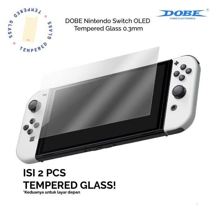 DOBE Nintendo Switch OLED Tempered Glass Screen Protector (2 set)