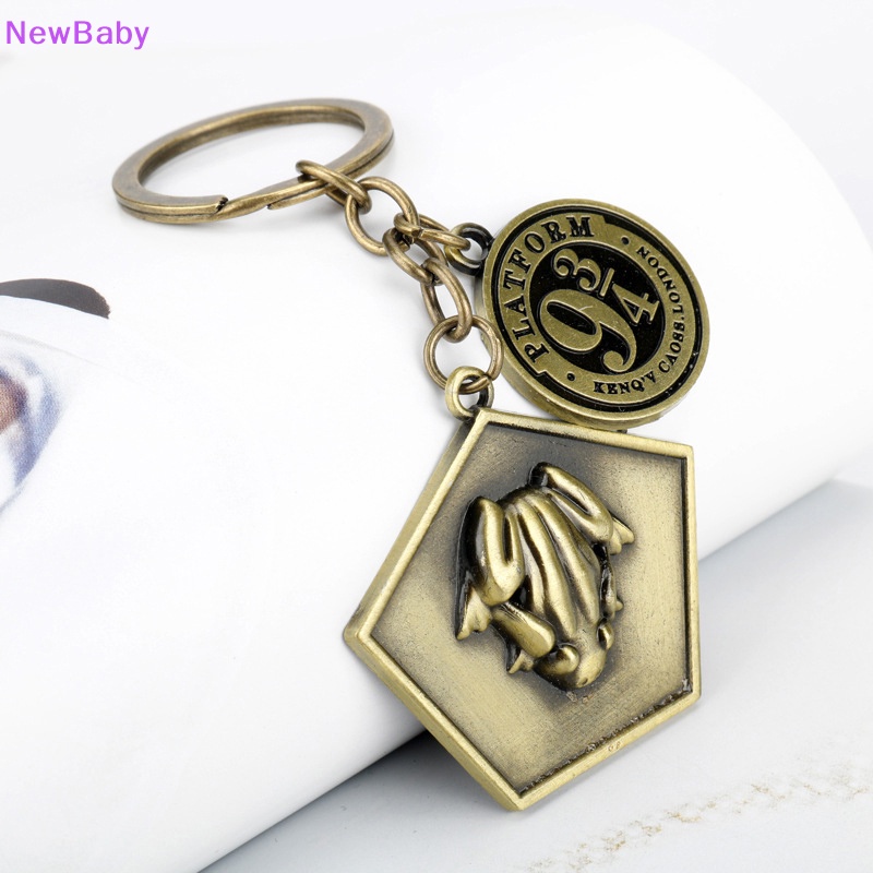 Newbaby Movie Chocolate frog Platform 9-3/4 Gantungan Kunci Bronze Antik Ch Key Chain ID