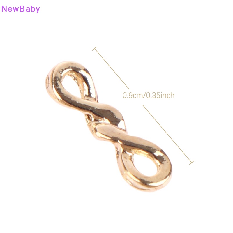 Newbaby 10 /20Pcs Rantai Logam Emas Perak Jepang Korea Nail Art Dekorasi DIY Alat Kuku ID