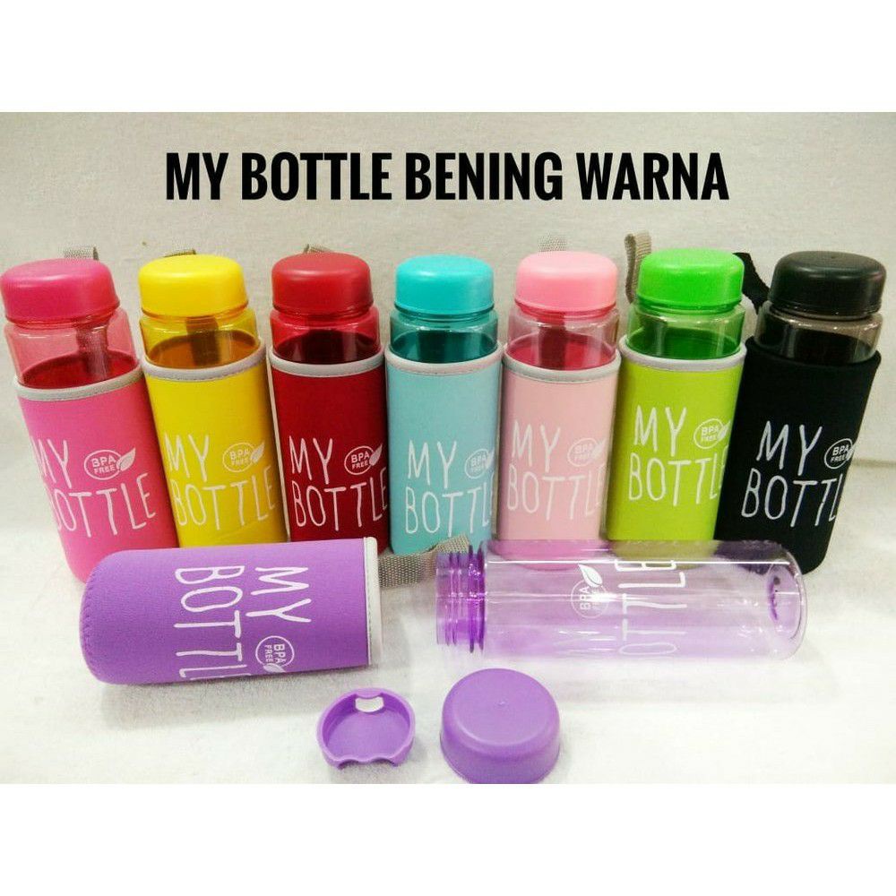 COD - SM88 - My Bottle MYBOTTLE WARNA BUSA BOTOL MINUM POUCH BUSA BOTOL INFUSED WATER 500 ML