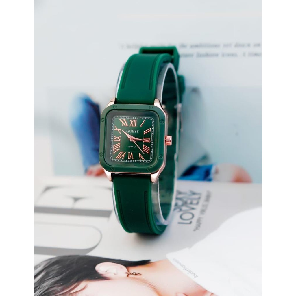 BAJ Jam Tangan Quartz Strap PU Analog Casual Gaya Retro Wanita &amp; Pria Ulzzang Watch Korean Fashion RM091