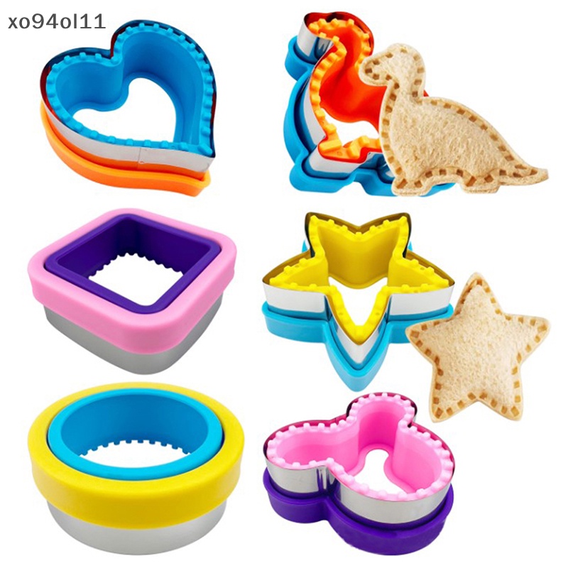 Xo Set Pemotong Dan Sealer Sandwich Untuk Anak Kids DIY Cookies Mold Pemotong Makanan OL