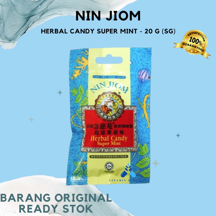 

Nin jiom herbal candy super mint 20g (SG)