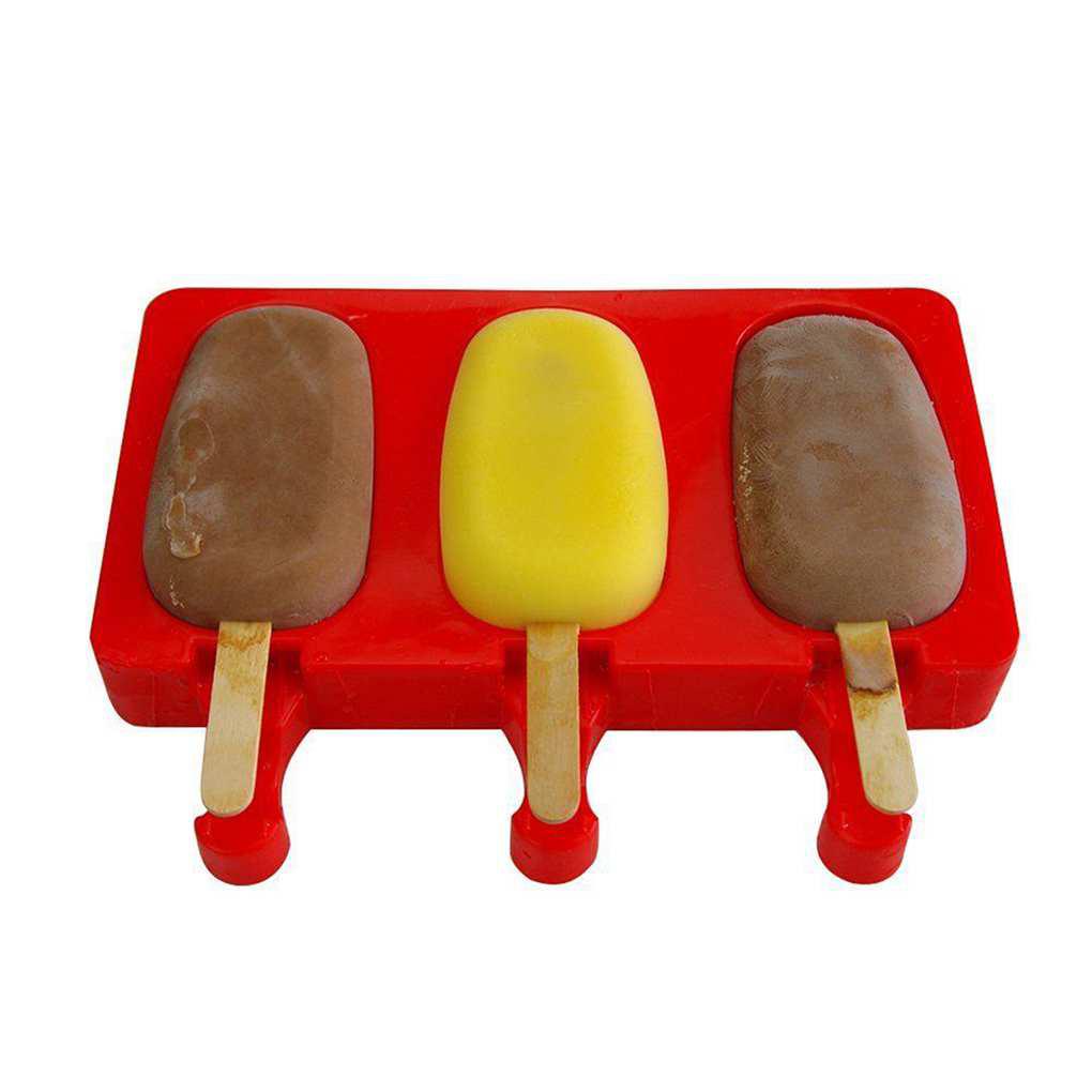 Silicone Ice Cream Jelly Lolly Pop Maker Popsicle Bake Cetakan Cetakan Kue Dapur