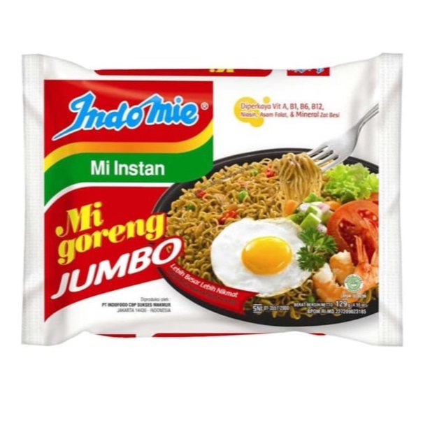 

INDOMIE GORENG SPECIAL JUMBO 129 GR ORIGINAL