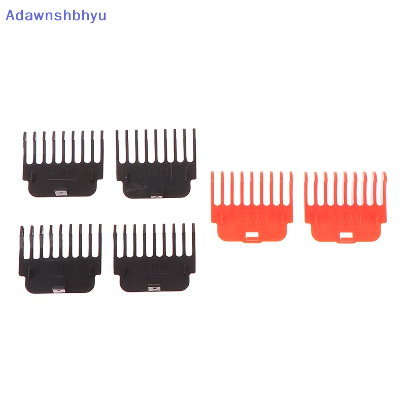 Adhyu 2Pcs/4Pcs T9 Penjepit Rambut Penjaga Panduan Sisir Kit Trimmer Cutg Guides Styling Tools Attachment Compatible 1.5mm 2mm 3mm 4mm 6mm 9mm ID
