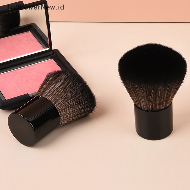 Power Bronzer Loose Powder Blush Kabuki Bedak Contour Makeup Soft Brush Alat Kosmetik ID