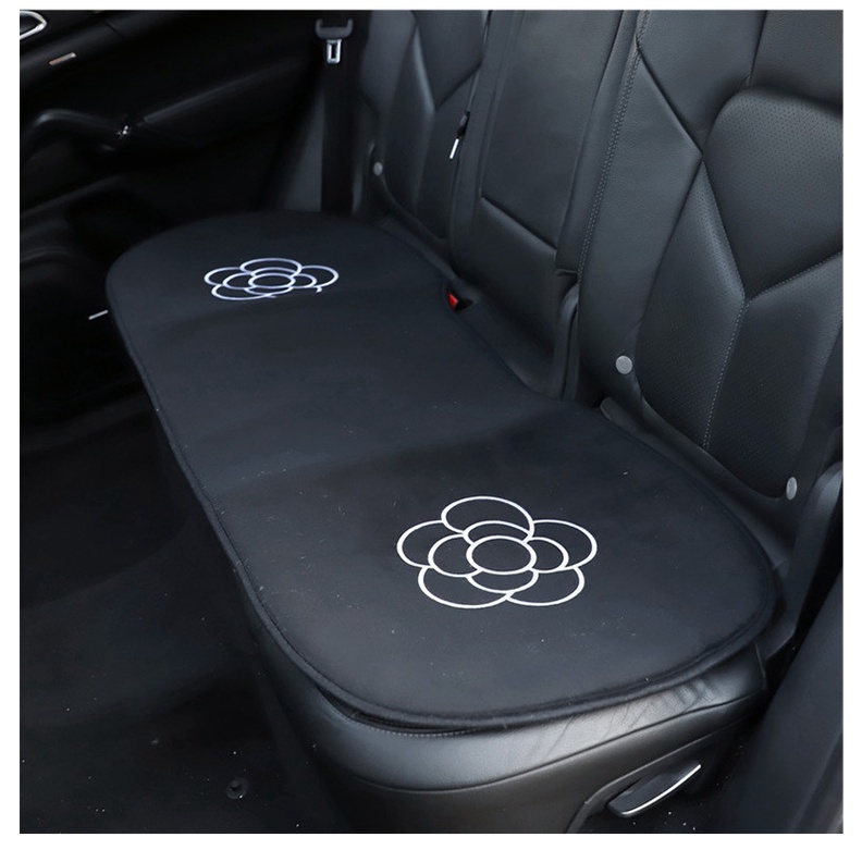 Car camellia seat cushion, Bantal Pelindung Kursi Bordir Mewah Mobil