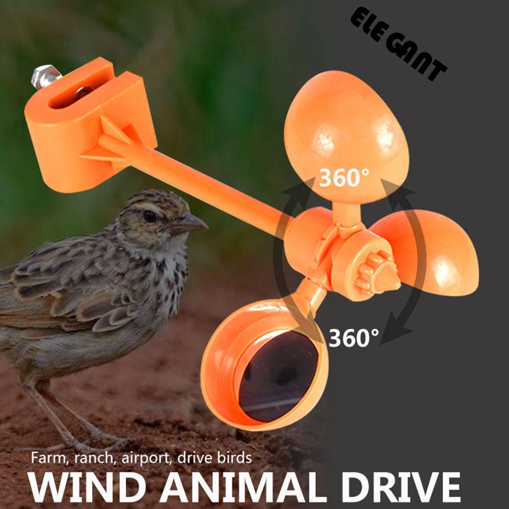 [Elegan] Bird Scarer Garden360° Pest Control Tenaga Angin Crow Reflektif Pigeon Crop Protection