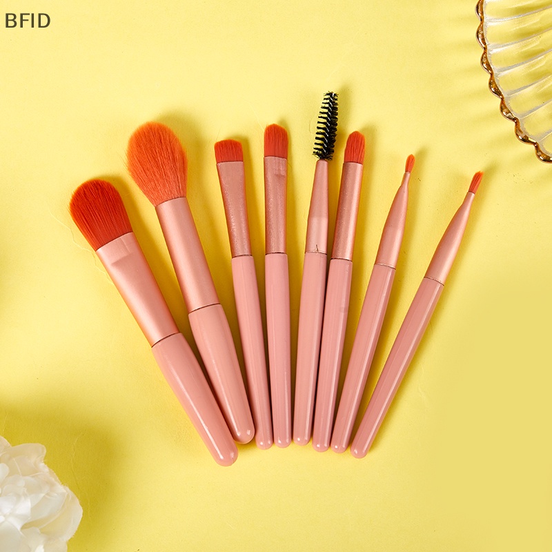 [BFID] 8pcs Set Sikat Make up Mata Eyeshadow Alis Blending Brush Dengan Tas Kuas [ID]