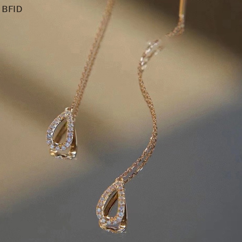 [BFID] 1pasang Drop Ear Line Anting Gantung Panjang Untuk Wanita Berlian Imitasi Threader Earing Ear Accessories Jewelry [ID]