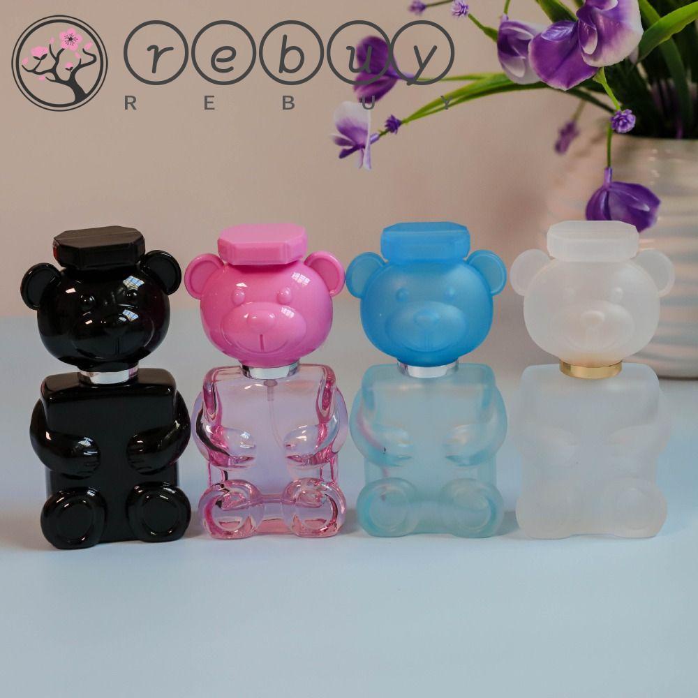 Rebuy Botol Parfum Spray Beruang Lucu Botol Kosong Isi Ulang Sample Vial Mist Botol Deodoran Kecil Dispenser Cairan Liquid Sprayer