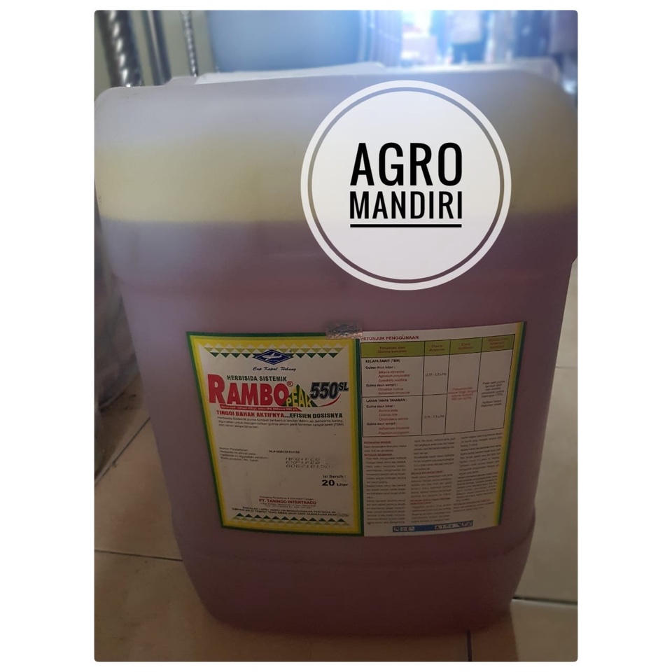 Rambo Peak 550SL 20 Liter Herbisida Sistemik Dosis Tinggi Racun Rumput